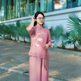Bộ Lụa in Hoa