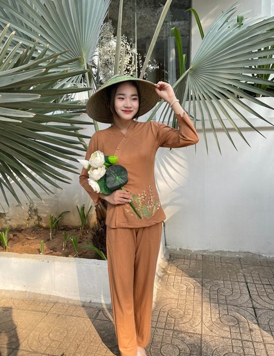 Thun Vằn Thêu Cotton 