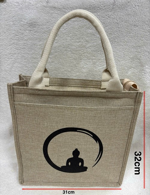 Túi xách Canvas 2 ngăn họa tiết thiền 