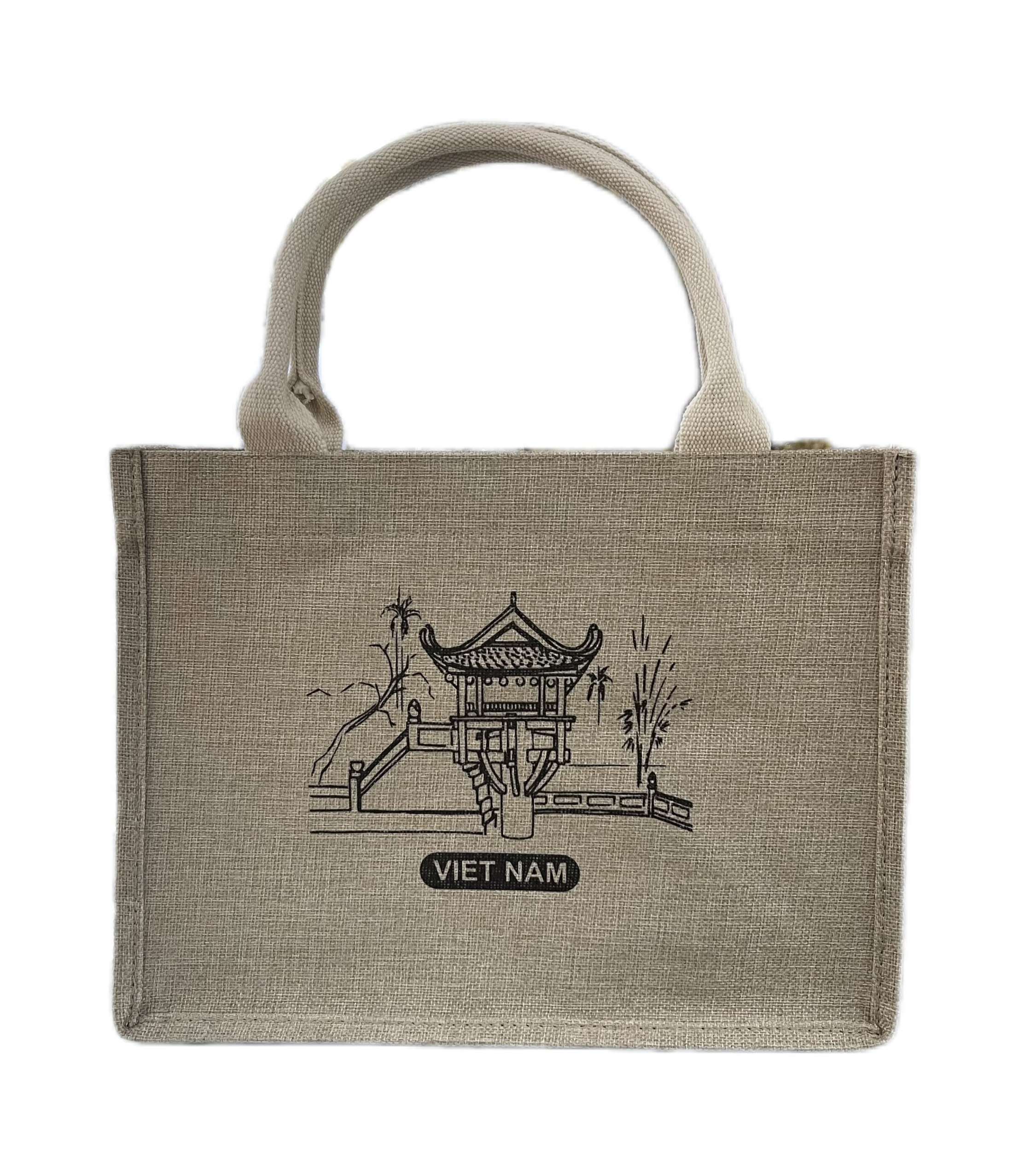 Túi xách Canvas - màu nâu nhạt