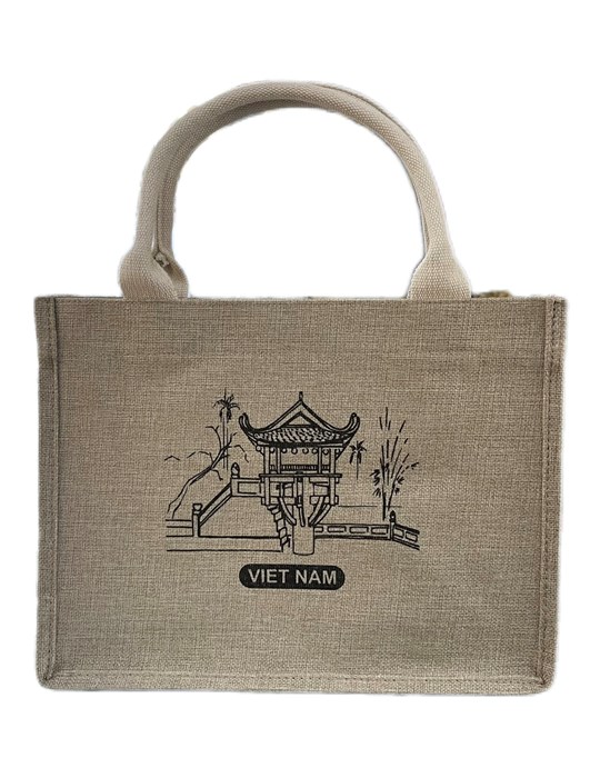 Túi xách Canvas - màu nâu nhạt