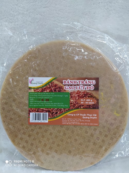 Bánh Tráng Gạo Lứt Đỏ