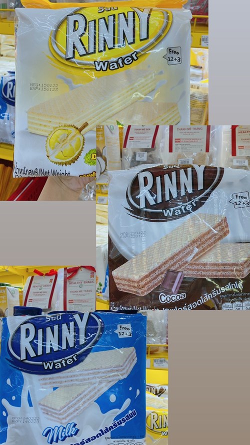 Bánh xốp Rinny Thái vị sầu riêng 408G