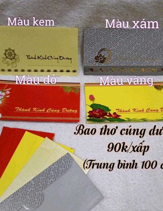 BAO THƠ CÚNG DƯỜNG 90K