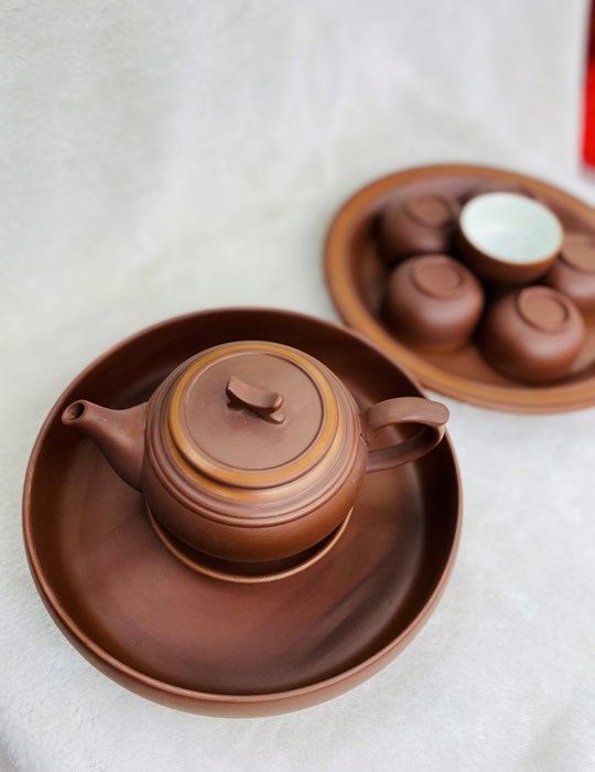 Bộ tách trà trắng 
