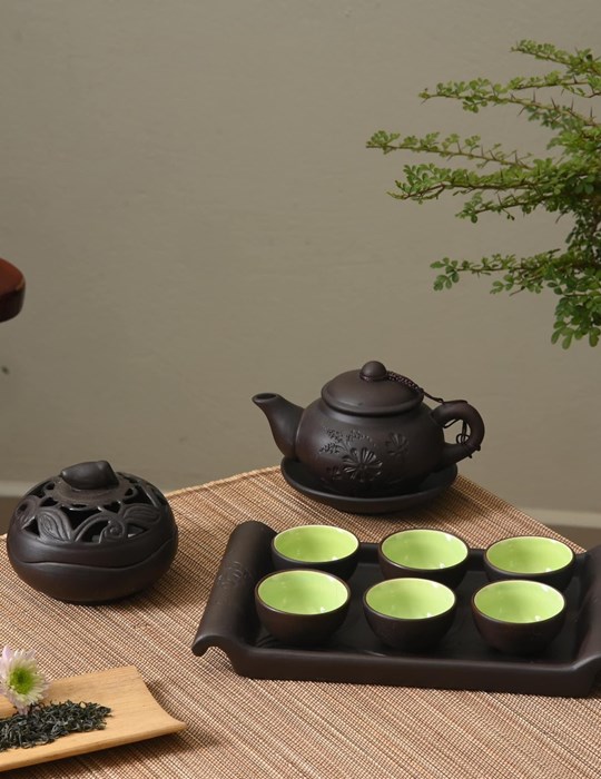bộ tâm trà khay chữ nhật