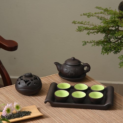 bộ tâm trà khay chữ nhật