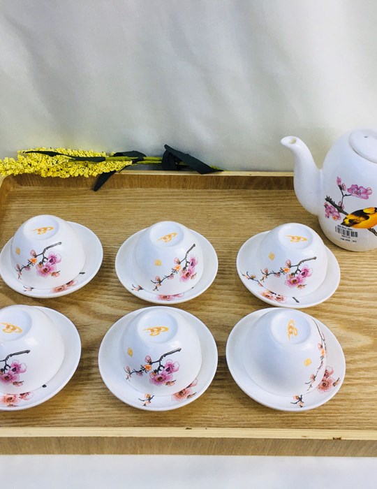Bộ trà lõm đào 