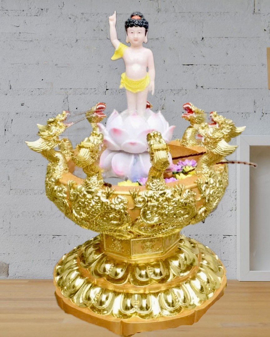 bồn tắm phật vàng 88cm 