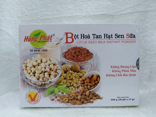 Bột hòa tan hạt sen sữa