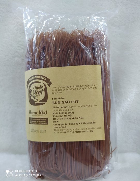 Bún Tươi Gạo Lứt 500g