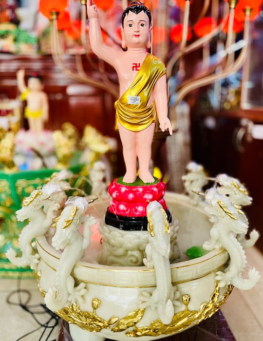 CHẬU TẮM PHẬT ĐÁ NGỌC