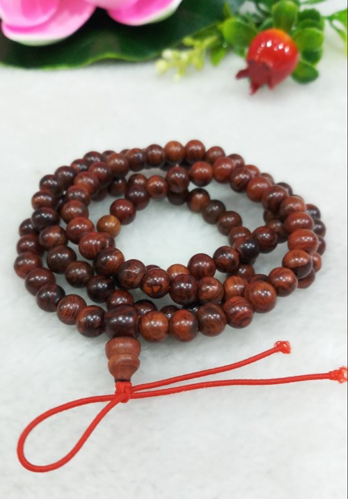 CHUỖI 108 HẠT GỖ SƯA ĐỎ 6LI