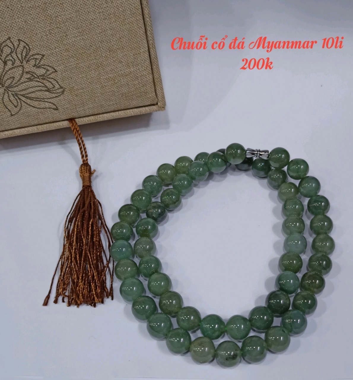 Chuỗi cổ đá Myanmar 10li
