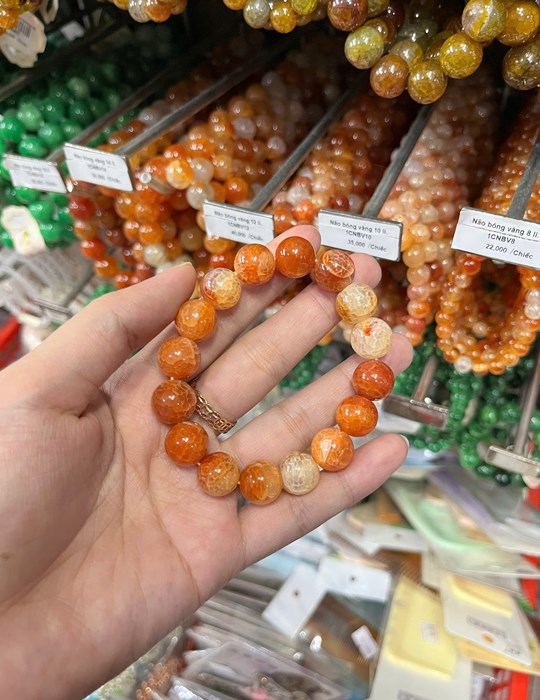 Chuỗi não bóng vàng 12 li