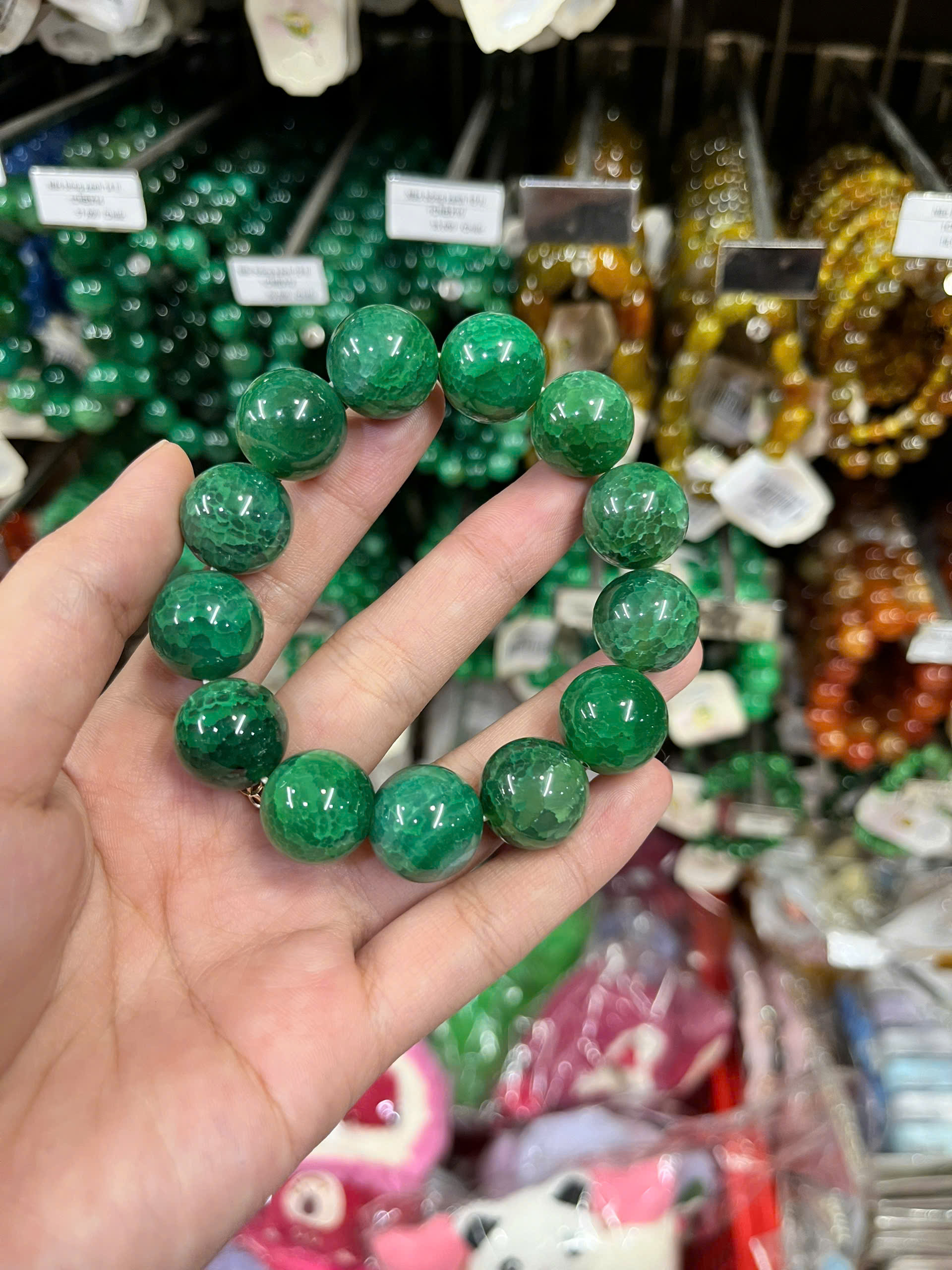 Chuỗi não bóng xanh 14 li