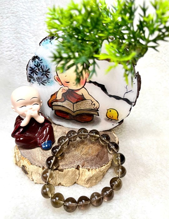 Chuỗi thạch anh khói 10 li