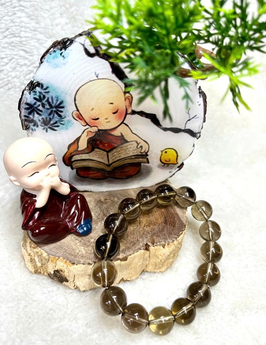 Chuỗi thạch anh khói 12 li