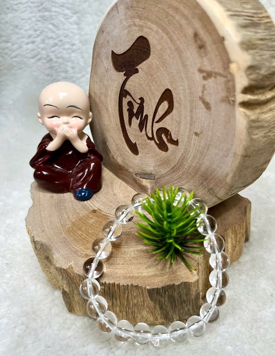 Chuỗi thạch anh trắng 8 li