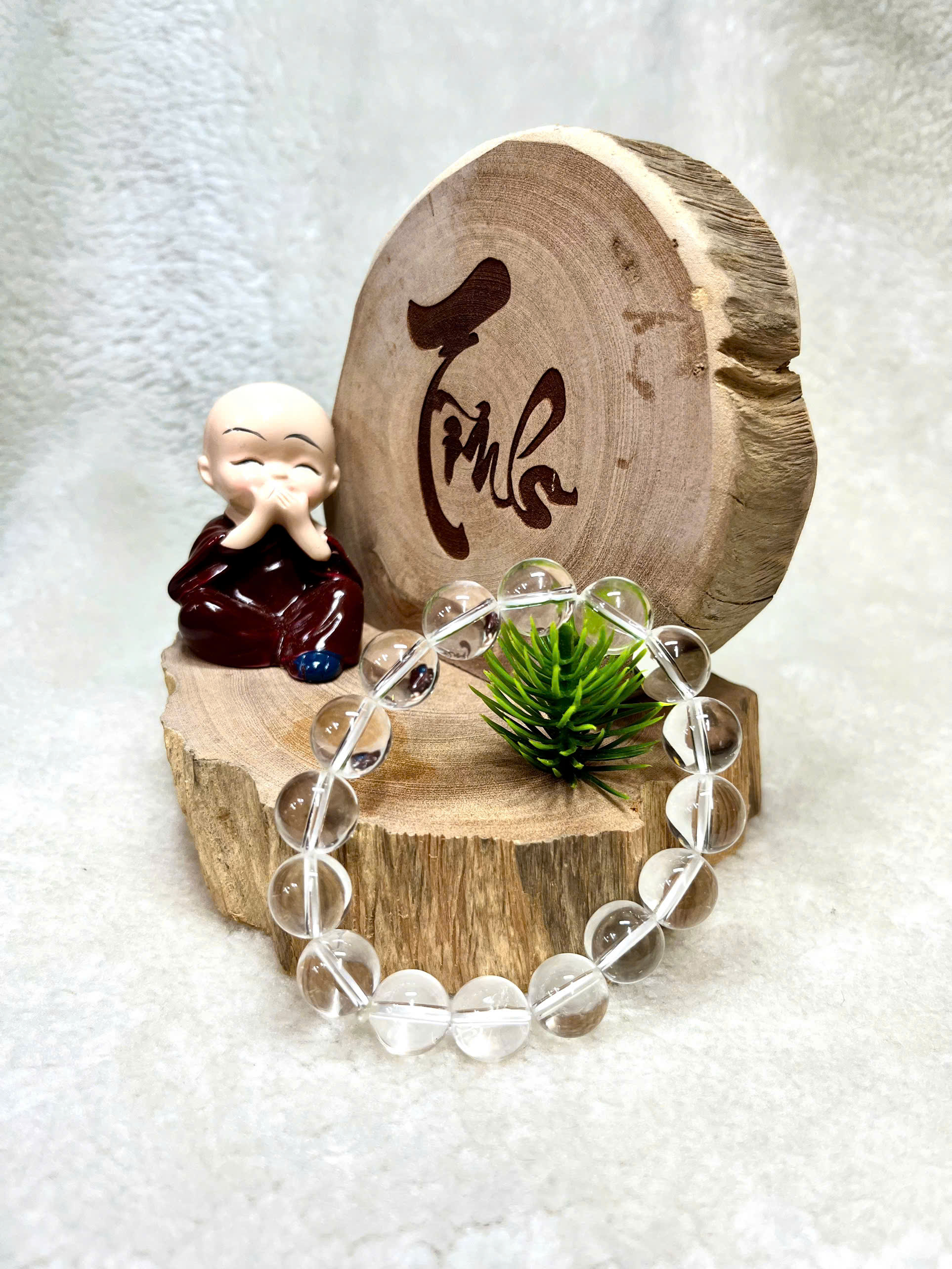 Chuỗi thạch anh trắng 12 li