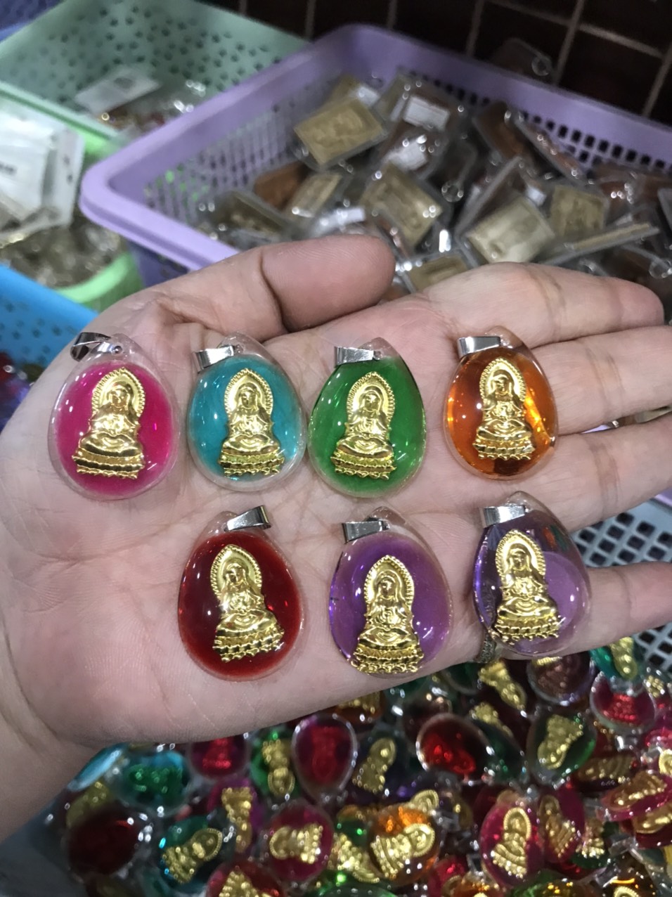 Combo 10 Mặt Phật Màu
