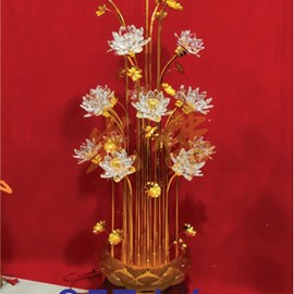 Đèn 19 bông pha lê 957 lớn