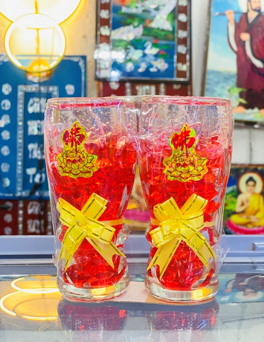 Đèn cầy lựu đỏ trung 60-55