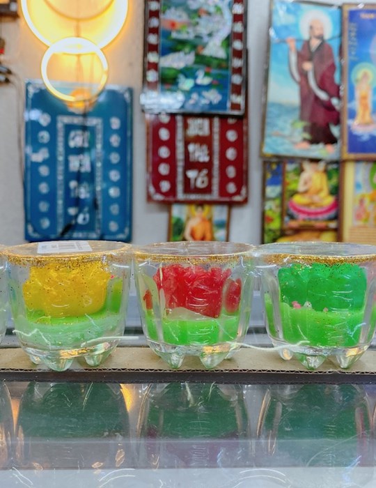 Đèn cầy ngũ sắc anh đào