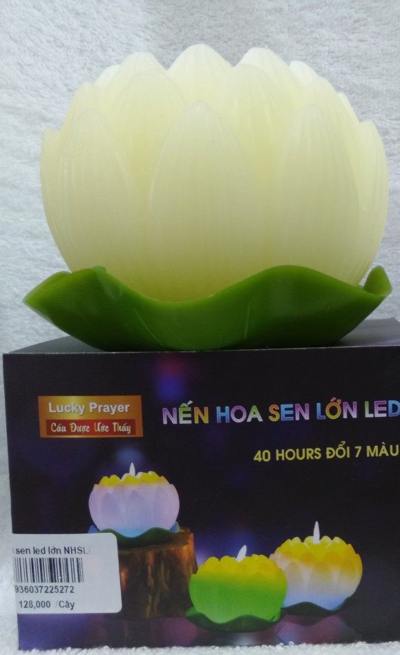 Đèn cầy sen led lớn