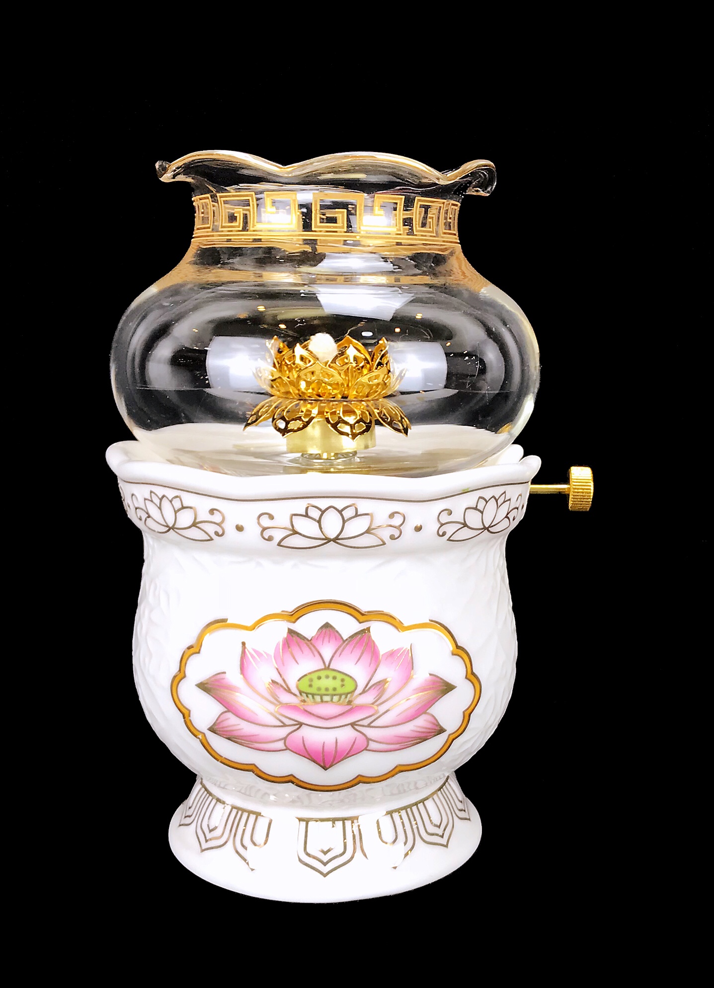 Đèn dầu bạch ngọc 1618 Nhỏ