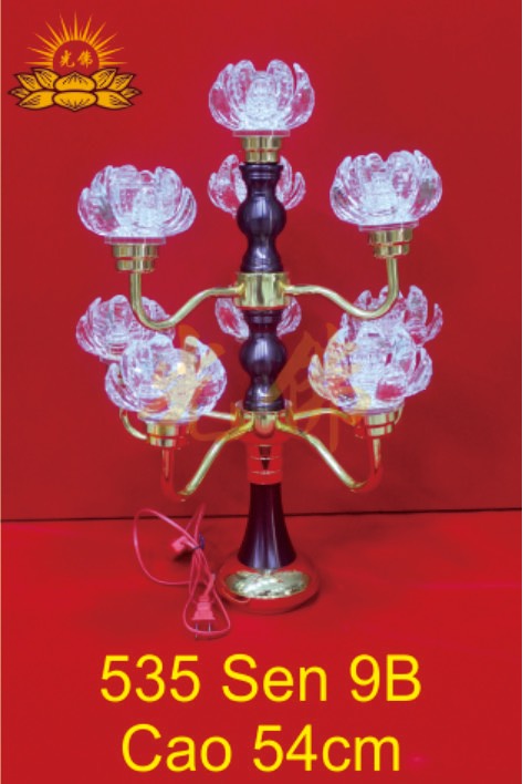Đèn sen 9 bông 535