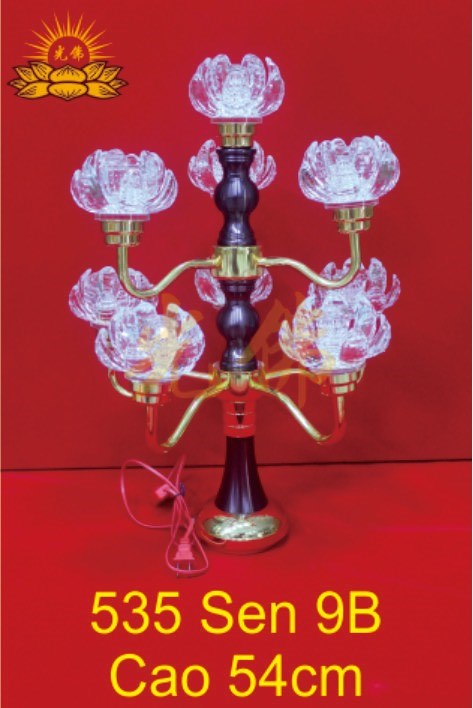 Đèn sen 9 bông 535