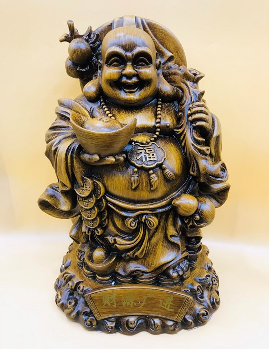 Di lặc đứng gỗ 