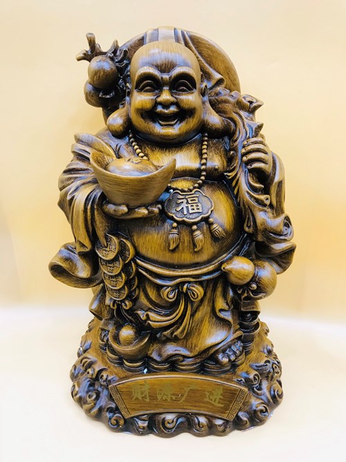 Di lặc đứng gỗ 