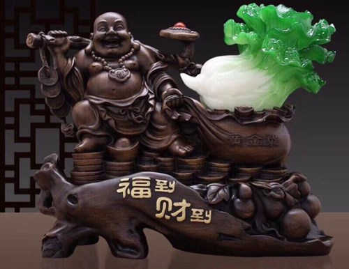 Di Lặc Kéo Bắp Cải Xanh