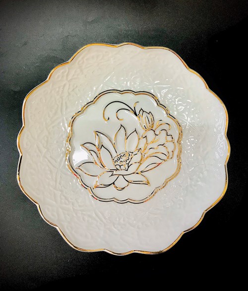 Dĩa Cao Cấp Trắng 9in