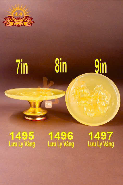 dĩa lưu ly trung 1496 8in
