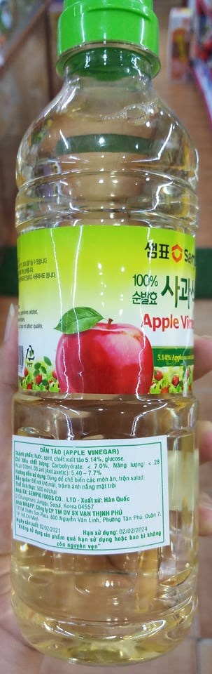 GIẤM TÁO HÀN QUỐC 500ML