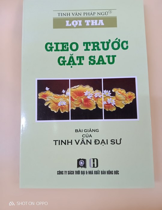 Gieo trước gặt sau