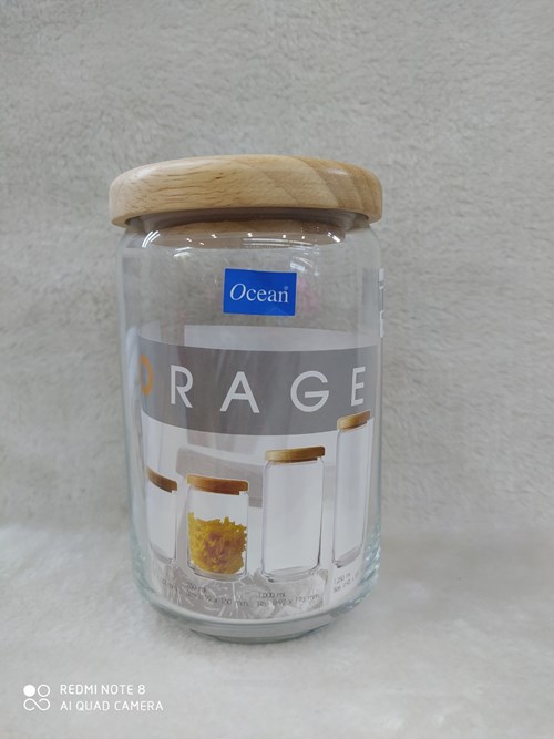 Hủ Thuỷ Tinh Pop Jar Nắp Gỗ 325ml