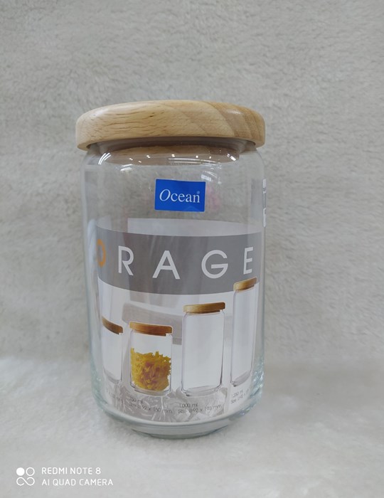 Hủ Thuỷ Tinh Pop Jar Nắp Gỗ 750ml