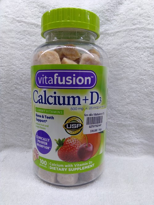 Kẹo dẻo Vitafusion Calcium + D3