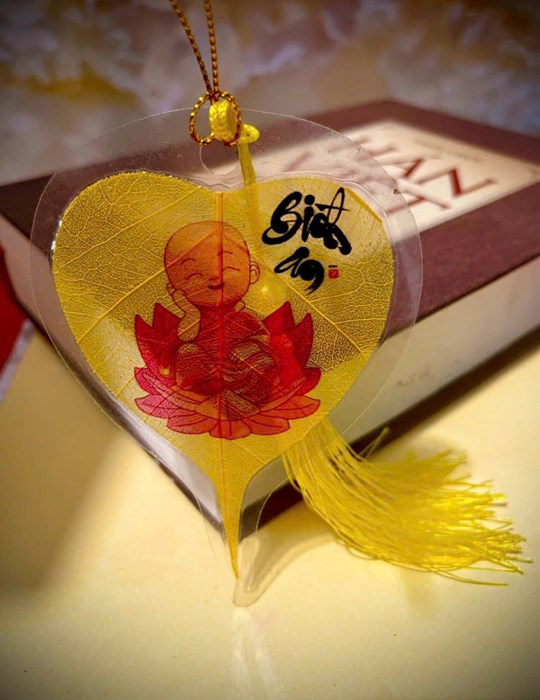 Lá bồ đề họa tiết