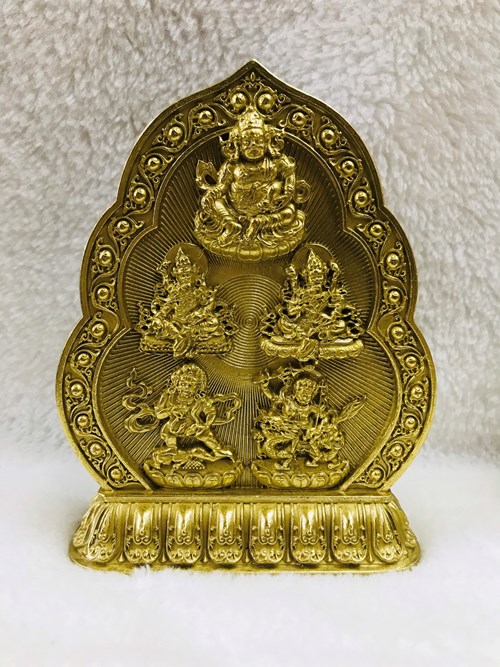 Lá Bồ Đề Ngũ Lộ Thần Tài Mật Tông