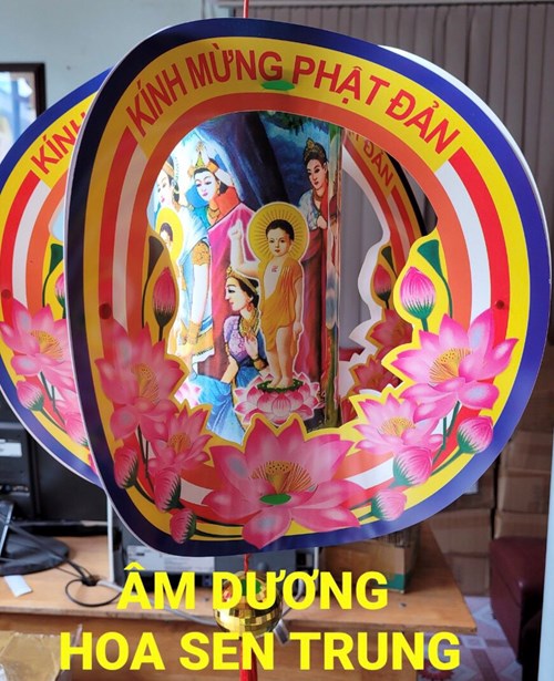 Lồng đèn AD hoa sen trung LD3