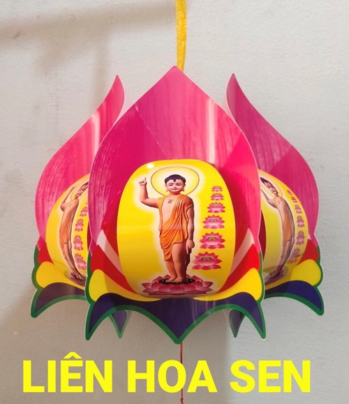 Lồng đèn phật đản sen việt LD13