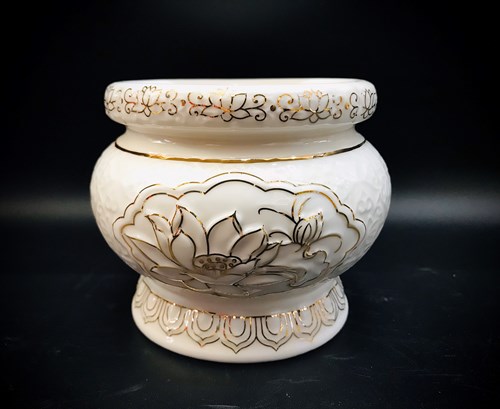 Lư Cao Cấp Trắng 6in