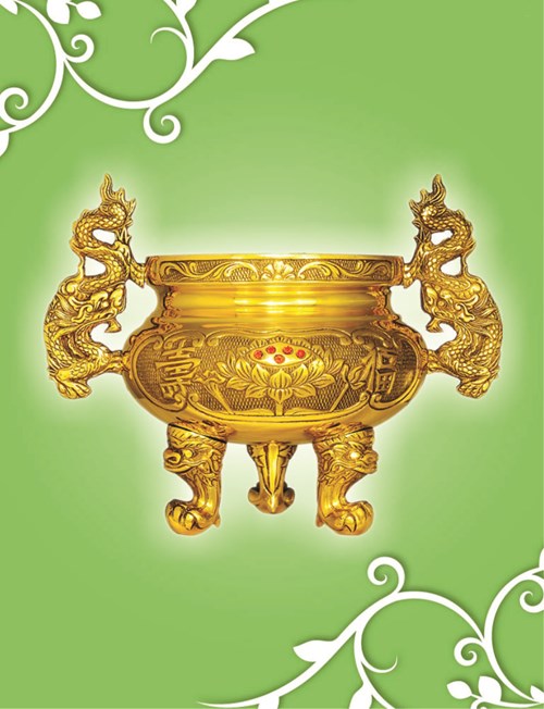 Lư chân không đế số 3 14H