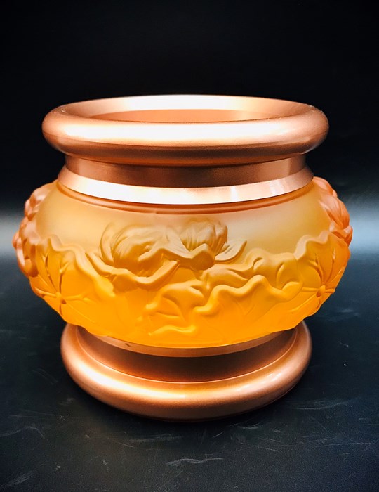 Lư Lưu Ly Đồng Vàng 4.5in