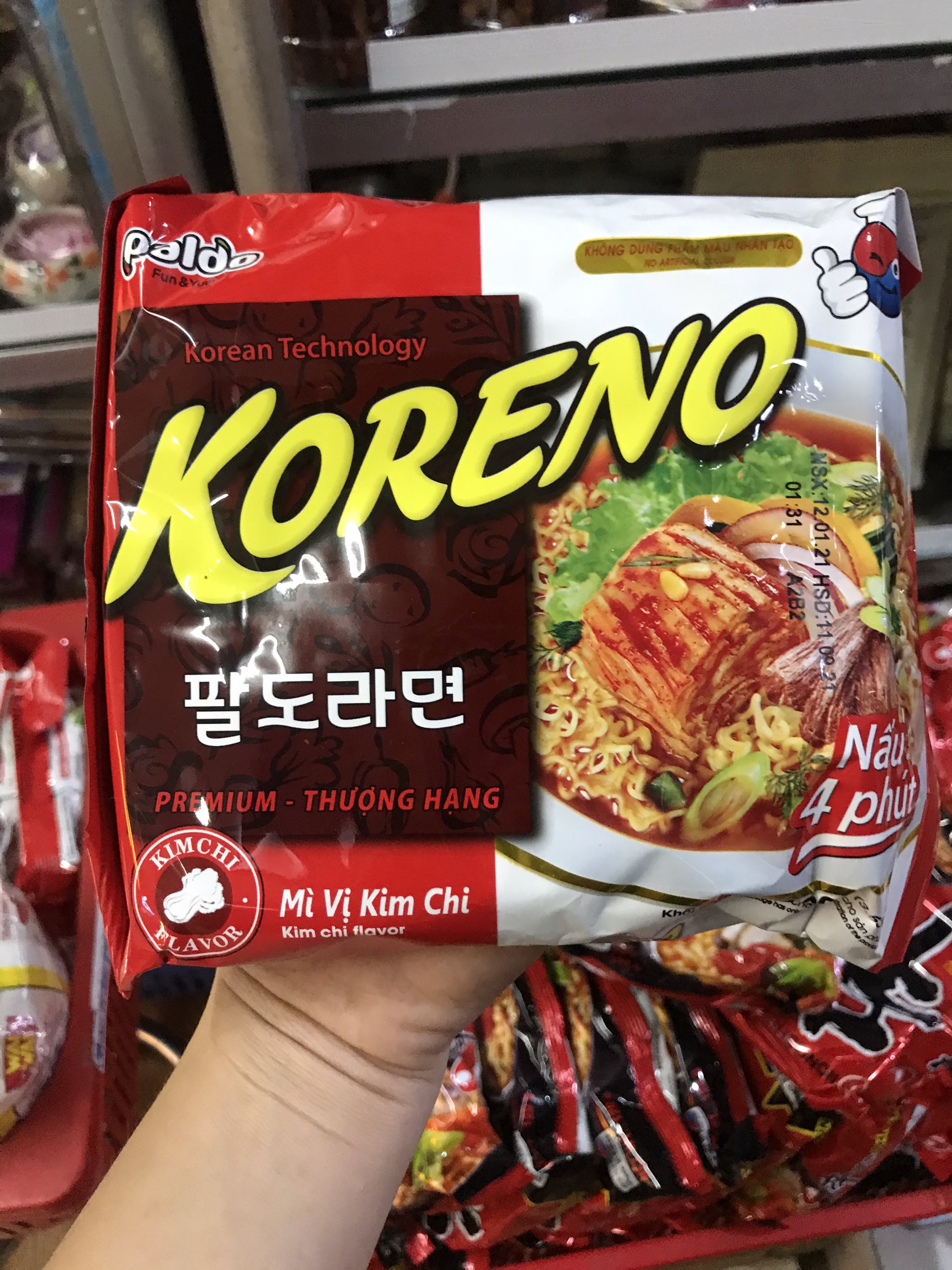 Mì Koreno vị kim chi 100g